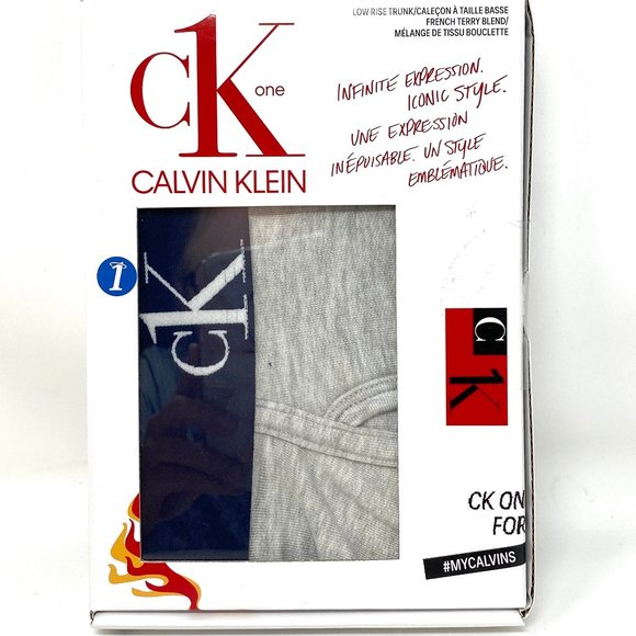 💖MEGA SALE💖Calvin Klein 1-PACK Men's Rise Trunk Gray Cotton StretchNB2990050 - Picture 4 of 7